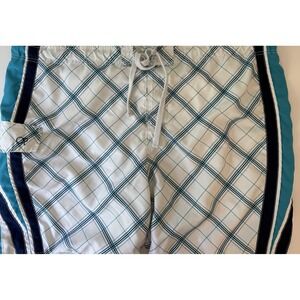 OP Ocean Pacific‎ Board Swim Shorts Trunks Mens 3XL (48-50) Blue white